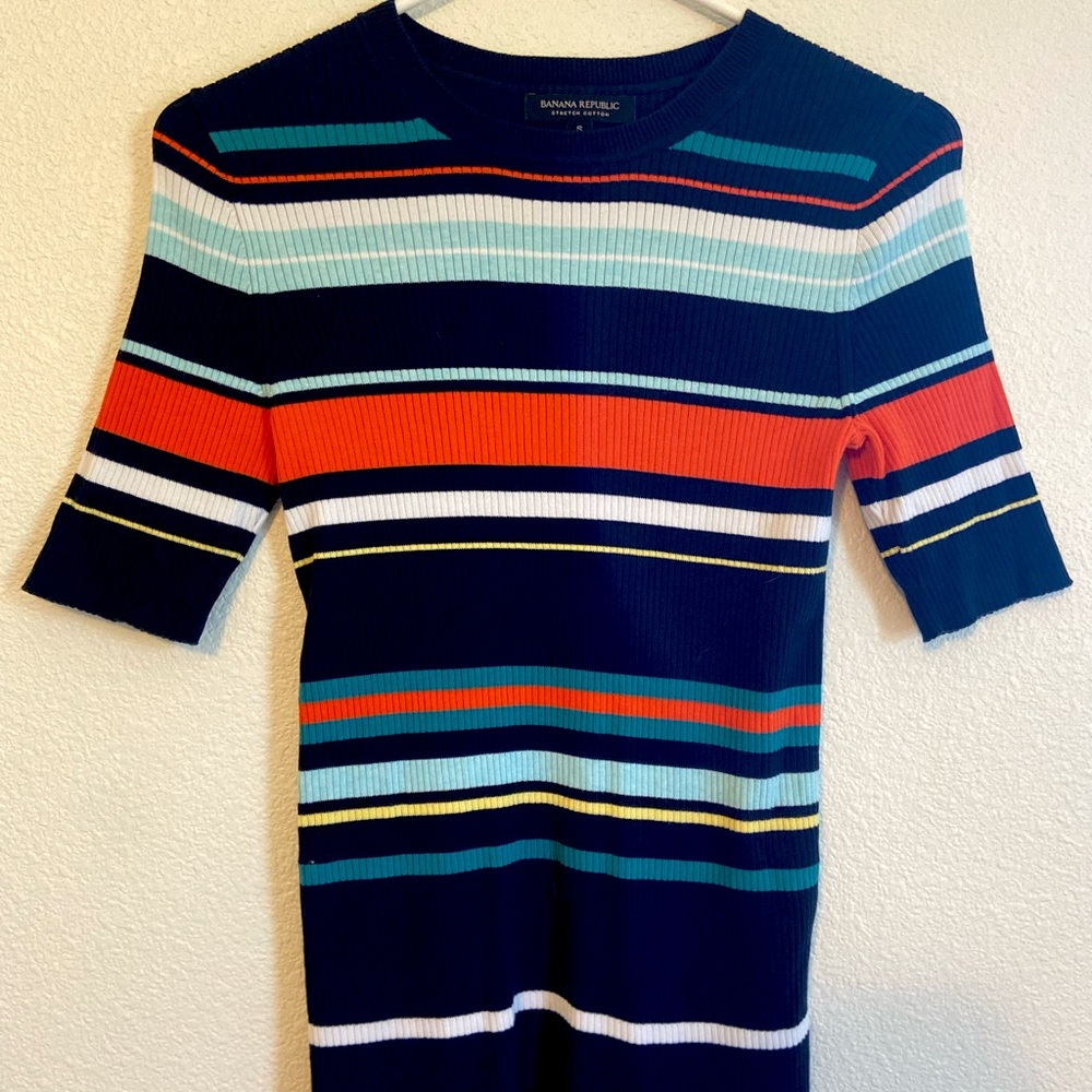 Banana republic striped blouse
